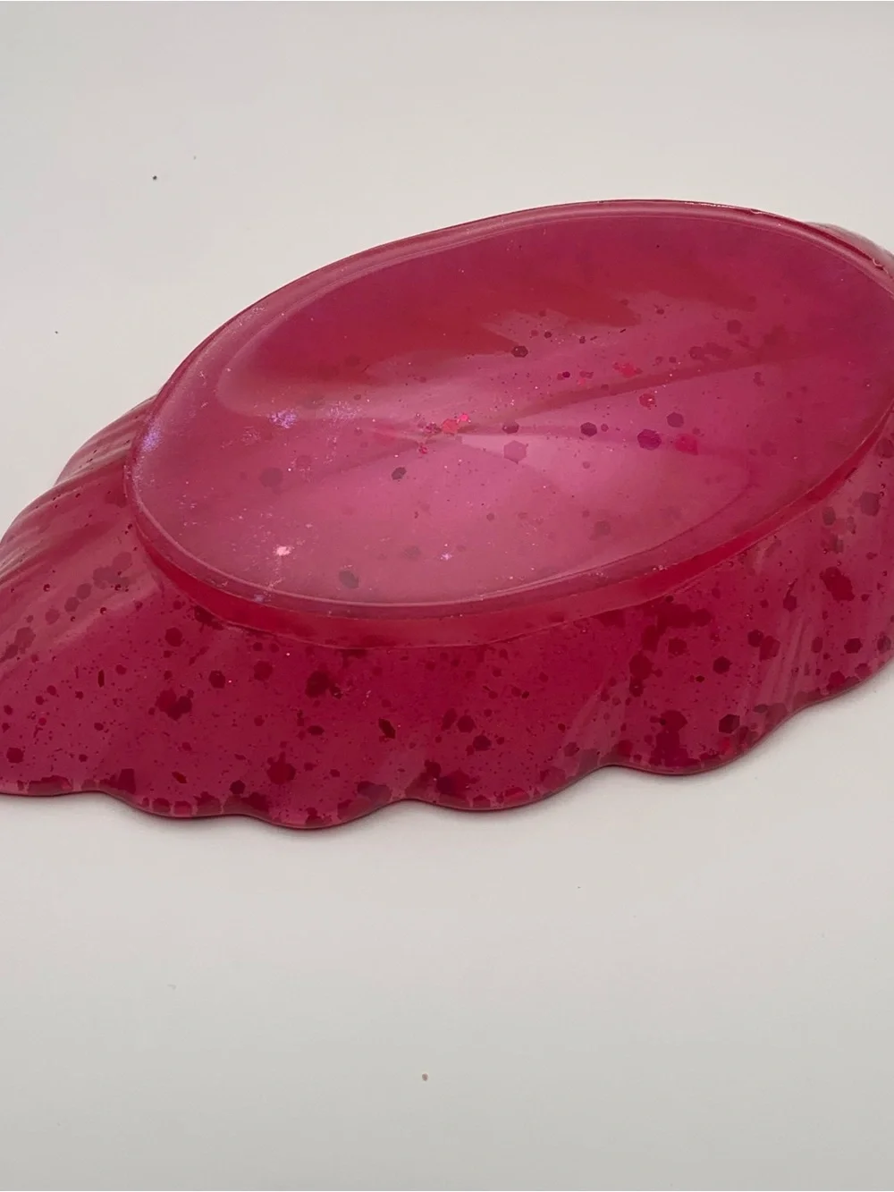 Acardian Pink Inspired Feather Trinket Dish